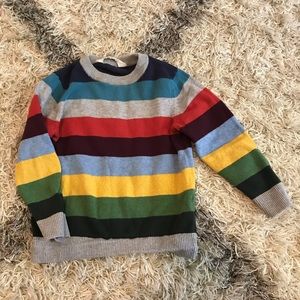 H&M toddler boys colorful striped sweater size 2-4